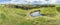 The Walltown Crags at World heritage site Hadrian`s Wall in the beautiful Northumberland National Park