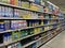 Walmart grocery store interior cleaning supplies side view