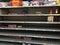 Walmart interior snack section empty