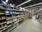 Walmart retail grocery store interior messy baking sections