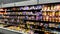 Walmart retail grocery store interior pan of cheese section