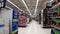 Walmart super center retail store interior main aisle displays