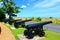 Walmer Castle cannons Kent coast England