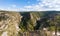 Walnut Canyon under the blue sky