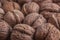 Walnut close up textured background