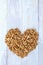 Walnut heart background