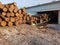 Walnut logs,sawmill