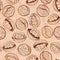 Walnut seamless vector pattern