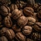 Walnut super close shot still life pattern wall art background water drops