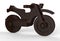 Walnut wooden motorcycle