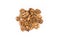 Walnuts isolated, scattering of nuts