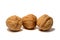 Walnuts with white background