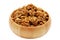 Walnuts in wooden dish