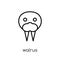Walrus icon. Trendy modern flat linear vector Walrus icon on white background from thin line animals collection
