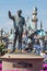 Walt Disney and Mickey Mouse statue at Disneyland