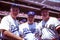 Walter Alston, Tommy Lasorda and Bob Feller.