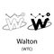 Walton black silhouette