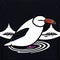 Wandering Albatross Animal Style Print Design Logo. Generative AI.