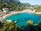 Wandering paleokastritsa on the greek island of corfu during a golden summer afternoon