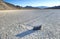 wandering rock, the racetrack, death valley , california. unexplained mysterious moving stone