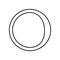 waning crescent moon icon. Element of Whether for mobile concept and web apps icon. Outline, thin line icon for website design and