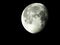 Waning Gibbous Moon at 92% full with meteorite craters