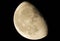 Waning Gibbous Phase of The Moon Closeup