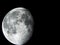 Waning Gibbous phase showing craters on moon