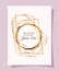 We want to join us text in gold circle of Wedding invitation vector design