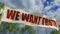 We want truth transparent sign on forest defocused bg - object 3D rendering