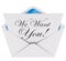 We Want You Invitation Letter Envelope Need Your Participation J