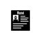 wanted list icon. Element of detective icon for mobile concept and web apps. Glyph wanted list icon can be used for web and mobile