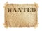 Wanted paper sign