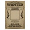 Wanted poster with rough texture