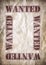 Wanted vintage poster, dead or alive