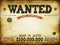 Wanted Vintage Western Poster