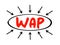 WAP - Wireless Access Point is a networking hardware device that allows other Wi-Fi devices to connect to a wired network, acronym