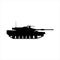 War Army Tank, Military Heavy Panzer. Flat Vector Icon illustration.