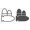 War explosive shell line and solid icon. Weapon bullets, ammunition symbol, outline style pictogram on white background