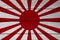War flag of the Imperial Japanese Army color painted on Fiber cement sheet wall background