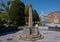 War memorial with celtic in cross in the town centre Ellesmere Port Cheshire July 2020