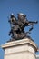 War Memorial statue in Old Eldon Square depicting St George slaying the Dragon, sculpted in bronze