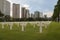 War military cemetery in city