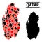 War Pattern Map of Qatar