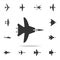 war plane icon. Detailed set of army plane icons. Premium graphic design. One of the collection icons for websites, web design, mo