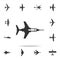 war plane icon. Detailed set of army plane icons. Premium graphic design. One of the collection icons for websites, web design, mo