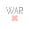 War, prohibit icon. Simple color vector elements of flower children icons for ui and ux, website or mobile application