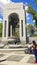 War veteran in National World War 2 Memorial Atlantic Arch