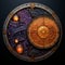 Warcraft Emblem: A Mystic Mix Of Dark Violet And Light Amber