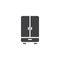 Wardrobe furniture vector icon